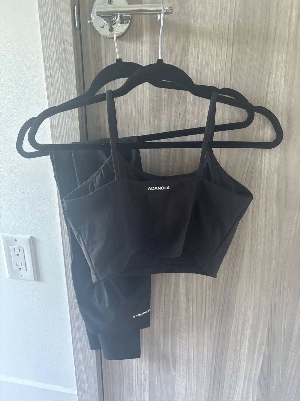 Adanola leggings and sports bra top